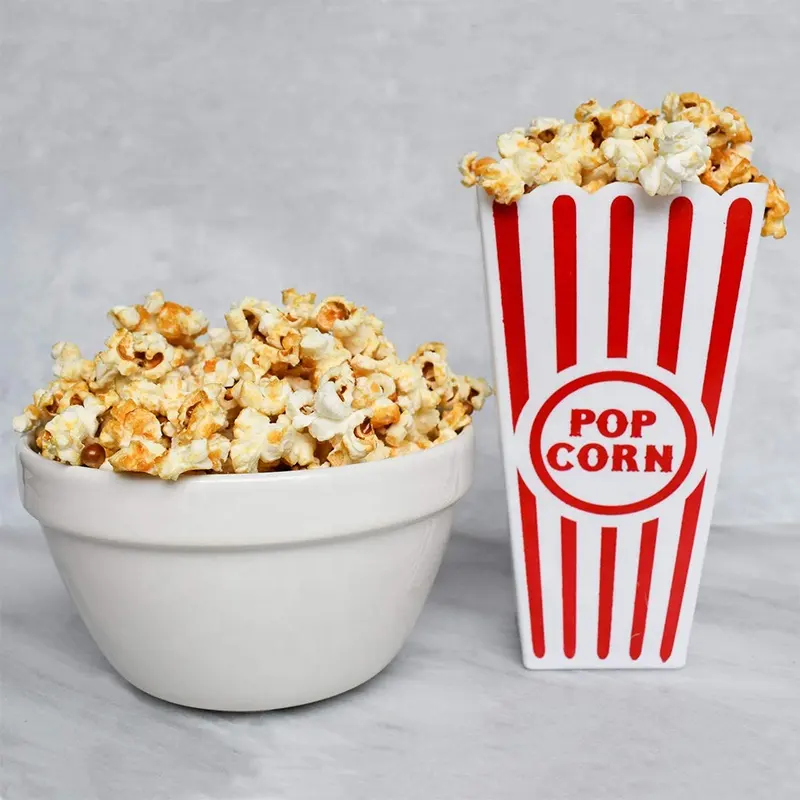 Seau en plastique, boîte de popcorn, durable et réutilisable, xpcln chachn