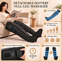 Bottes de compression sans fil à batterie amovible, masseur de jambes à compression d'air, favorise la circulation sanguine