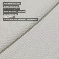 Diverses options en stock Tissus de matelas en brocart tricoté en polyester absorbant la transpiration et à grammage élevé Couche d'air