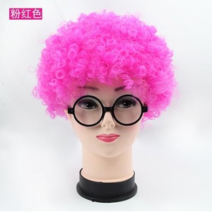 Peluca Afro para Niños y Adultos, Modelo para Actuaciones de Jardín de Infancia, Accesorios de <span class=keywords><strong>Payaso</strong></span>, Peluca Divertida y Colorida para Fiestas - Product Image 6