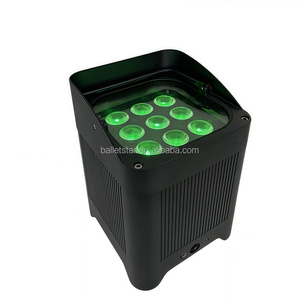 Không thấm nước không dây DMX ngoài trời 9*18W rgbwa UV 6in1 IP65 LED mệnh ánh sáng pin điện uplight 9x18W pin LED mệnh ánh sáng - Product Image 2