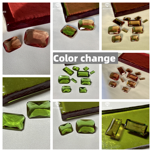 أحجار BOCARMAN UV لتغيير اللون، قطع مثمنة، أحجار مصقولة مصنعة في المختبر، متوفرة مباشرة من مصنع في الصين - Product Image 2