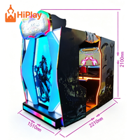 Machine de jeu simulateur de luxe à monnayeur, type capsule de théâtre immersif, thème pirate, machine de tir arcade pour parc d'attractions et FEC