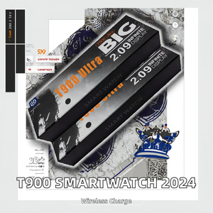 Montre connectée Ultra Big <span class=keywords><strong>Hiwatch</strong></span> <span class=keywords><strong>PRO</strong></span> 2024, série T900, charge sans fil, écran tactile complet, IP67, répondre aux appels, Android IOS, fitness - Product Image 2