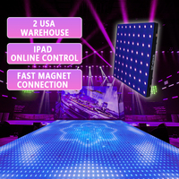 Diy portable dj éclairage disco numérique led rgb pixel mur vidéo p8 écran piste de danse panneau prix à vendre