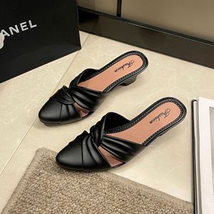 New women's shoes summer fashion solid color pointed toe shoes casual outskirts <strong>wedge</strong> women's shoes hollow <strong>low</strong> heel sandals - Product Image 5