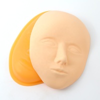 Tête de Mannequin réaliste en Silicone, cils, formation à la beauté, tête de Mannequin facile à nettoyer, modèle de cils d'entraînement