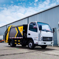 Prix usine KAMA 4.5 CBM compacteur camion à ordures camion moyen pratique chine de haute qualité