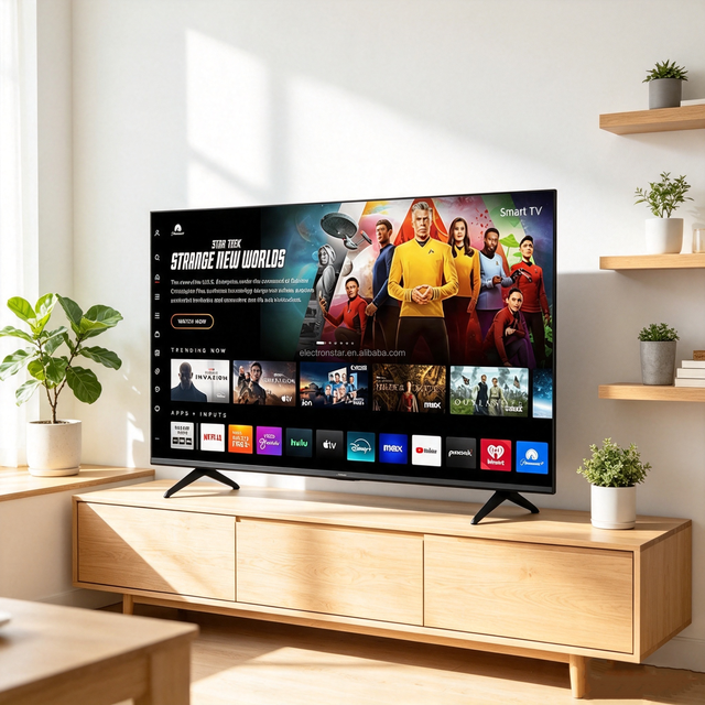 Wholesale Smart LED Television Multiple Sizes Optional 1080P 60Hz Progressive Scan Input Ports Low Blue Light Eye Care Display