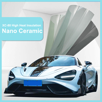 Película de Ventana de Cerámica Nano de Lujo de Alta Calidad Premium de EE. UU., Ultra HD, 2 Capas, PET, Tinte para Automóvil, Color Negro Oscuro, Protección Solar UV/IR, Autoregenerable