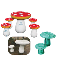 Moules pour table et chaises en béton imitation marbre ; Convient pour la décoration des patios extérieurs et des zones de loisirs