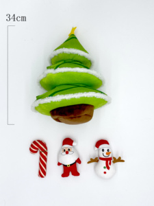 中国は耐摩耗性のクリスマスツリー、雪だるま、カスタムペット用の隠れんぼぬいぐるみを供給しています - Product Image 2