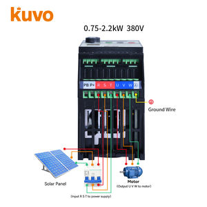อินเวอร์เตอร์ KUVO รุ่นประหยัด ขนาดเล็ก 220V 380V สามเฟส แบบพกพา กำลังไฟ 0.75KW 1.5KW 2.2KW - Product Image 3