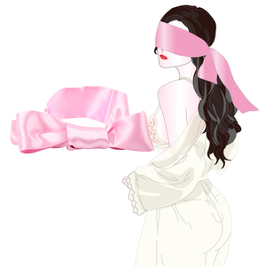 Masque pour les yeux en satin doux SM pour couples, jeu de rôle, bondage, bandeau pour les yeux, masques de sommeil confortables - Utilisation sexuelle vaginale - Product Image 6