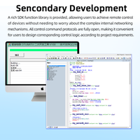 Serveur série industriel 4G DTU RS485 |   Convertisseur Modbus RTU JSON MQTT |   Port Ethernet pour la communication sans fil |   Alimenté par courant alternatif