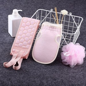 Nuevo Set de 3 Piezas para Limpieza de la Piel: Toalla Exfoliante, Cinturón de Baño para Frotar la Espalda y Guante Suave para Ducha - Product Image 2