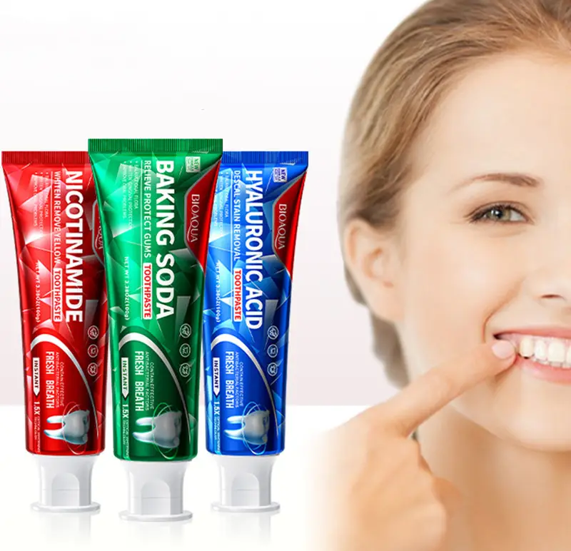 Hot Selling Yellowing Removal Fresh Breath Mint Whitening Tooth Paste Rich In Probiotics Baking Soda Toothpaste 100g