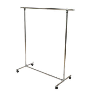 Heavy Duty Double Rail Clothing Garment <b>Rack</b> Load 400Lbs, <b>Rolling</b> Clothing <b>Racks</b> for Hanging Clothes, Commercial Garment <b>Rack</b> - Product Image 1