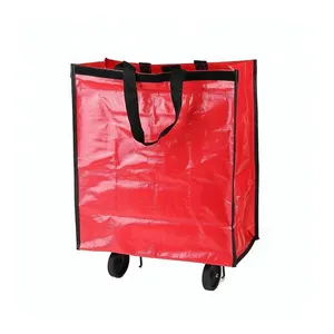 Shopping Bag Manufacturer Custom Trolley Shopping Bag Folding Shopping Bag With Wheels