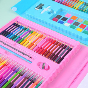 Set di Pittura Artistica Multifunzione per Bambini Jiu Feng, <span class=keywords><strong>208</strong></span> Pezzi con Pennelli, Pastelli e Penne ad Acquerello, Confezione Regalo CN - Product Image 2