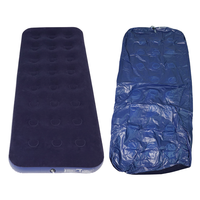 Matelas Gonflable Simple Portable en PVC Imperméable Pliable avec Surface Floquée pour Chambre et Camping en Gros