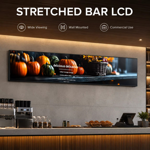 Écran d'affichage numérique LCD mural étiré pour signalisation numérique, vente en gros pour les magasins de détail, les restaurants, les écrans publicitaires commerciaux - Product Image 2