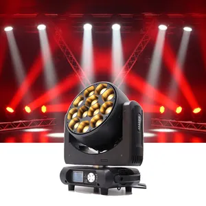 Stage Wedding Party Led Effect Dj Club Light 12X40W Rgbw Zoom Wash Moving Head Bee Eye For Disco