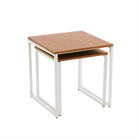 Table basse en bois MDF de forme carrée simple pour salon moderne KC-T0673