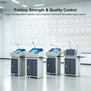 Podio Digitale S800SN con Certificazione CE e CCC, Schermo Touch da 21,5 Pollici, Podio Intelligente in Metallo con Microfono, Multimedia per Aule - Product Image 6