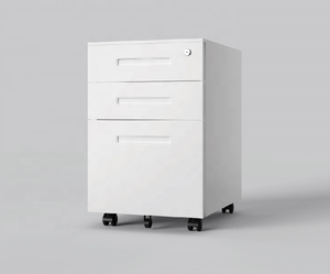 Meuble de classement <span class=keywords><strong>mobile</strong></span> à 3 tiroirs grande capacité sous le bureau avec barres de suspension réglables pour <span class=keywords><strong>dossiers</strong></span> A4/F4 - Product Image 3