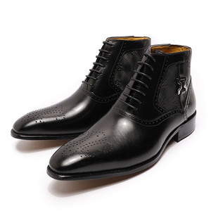 <span class=keywords><strong>Bottes</strong></span> pour hommes de haute qualité Sh11126a, chaussures en <span class=keywords><strong>cuir</strong></span> pour hommes, <span class=keywords><strong>bottes</strong></span> courtes de style western <span class=keywords><strong>cowboy</strong></span> pour hommes 2025 - Product Image 3