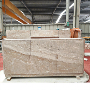 <strong>Modern</strong> <strong>Grey</strong> New Arrival High Quality Living Room Furniture Marble Media Console Natural Marble <strong>Sideboard</strong> - Product Image 1