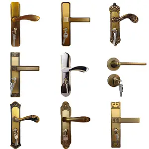 มือจับลิ้นชักตู้ผ้าซาตินทองเหลืองพิมพ์ลายแบบกลมหรูหรา OEM - Product Image 1