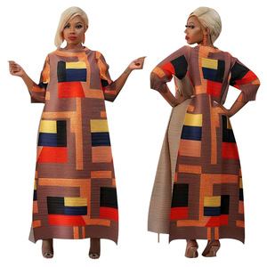 K10500 <span class=keywords><strong>Abito</strong></span> Plissettato Stampato Miyake alla Moda per <span class=keywords><strong>Donna</strong></span>, Nuovo - Product Image 3
