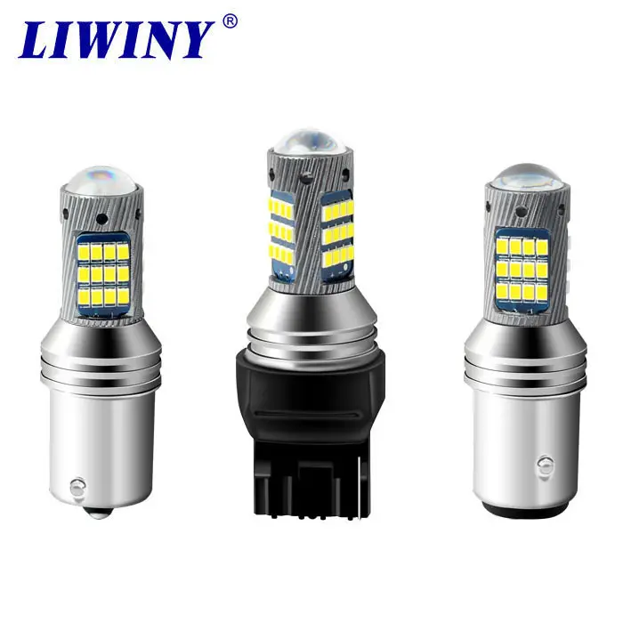 Liwiny 7440 T20 W21W 1156 BA15S P21W T15 W16W รีเซิร์ฟไฟสํารอง 2835 42SMD ย้อนกลับไฟสํารอง