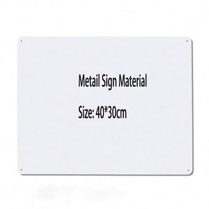 Letrero Metálico Decorativo Retro Personalizado con Logotipo, 20*30 cm, Placa de Metal Sublimable 9x12, Letrero de Metal en Blanco - Product Image 2
