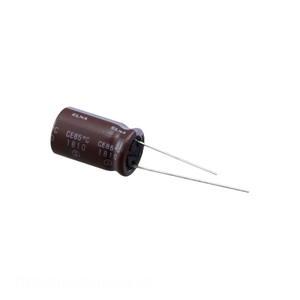 Condensador de Aluminio de 33 uF, Canal del Fabricante, 33UF, 20%, 50V, Radial, Montaje a Través de Orificio, RFS-50V330MH4 # 5 Condensadores - Product Image 1