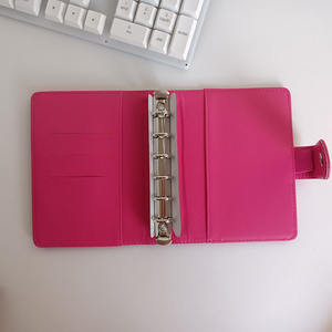 Tendances Enfants Cadeau Portable 6 Anneaux A5 A6 Mini PU Cuir Économies Défi Budget Binder A7 Saffiano Cash Wallet <span class=keywords><strong>Avec</strong></span> Porte-Monnaie - Product Image 5