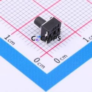 TS4560TP 250gf 009 Tactile Switch SMD-4P,4.5x4.5mm Switch Single Pole Single Throw Round Button 2.5N Vertical Mount - Product Image 2