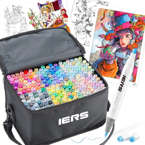 Marcadores de Pincel <span class=keywords><strong>Ohuhu</strong></span> Sta, 24 Colores, Puntas Dobles de Pincel y Cincel, Juego de Marcadores Artísticos a Base de Alcohol, Punta de Pincel y Punta Fina, 48 Colores, Marcador para Dibujo - Product Image 2
