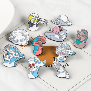 Broches de robe au design mignon 2026, broches pour femmes, vente en gros, émail, bijoux de mode pour femmes, broches pour hijab - Product Image 1