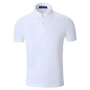 Polo de verano 2025 personalizado, blanco, de manga corta, de secado rápido, con malla transpirable, solapa y abertura, color liso, para publicidad al por mayor - Product Image 6
