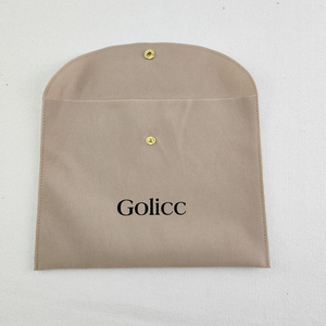 Bolsas de Joyería Personalizadas de 8 x 8 cm con Logotipo, Bolsa de Regalo de Terciopelo con Botón a Presión, Bolsa de Microfibra para Joyería de Lujo - Product Image 4