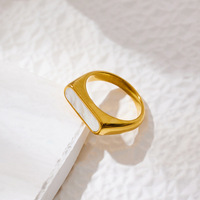 Bague en acier inoxydable plaqué or PVD 18 carats, incrustation liquide réactive à la température, couleur changeante, tendance pour hommes et femmes, idéale pour un cadeau