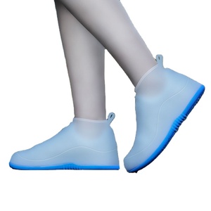 Chaussures portables housse de pluie Silicone étanche protecteurs de chaussures chaussures réutilisables couvre couvre-chaussures - Product Image 1