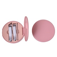Ensemble de soins des ongles en acier au carbone 3 pièces - Étui portable élégant en boîte, grande surface personnalisable, cadeaux publicitaires pratiques