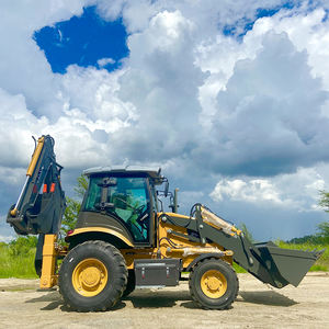 Envío Gratis Retroexcavadora Mini Tractor Agrícola Excavadora de ruedas Mini Bulldozer Cargador de ruedas para la construcción - Product Image 4