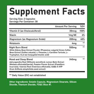 Capsules brûle-graisses nocturnes OEM ODM, stimulent le métabolisme pendant la nuit, aident au sommeil, contrôlent l'appétit, complément brûle-graisses thermogénique - Product Image 3
