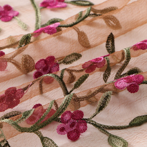 Women Fashion Nylon Embroidery Long Scarf Breathable Lightweight Versatile Comfort <b>Shawl</b> Head <b>Wrap</b> - Product Image 4