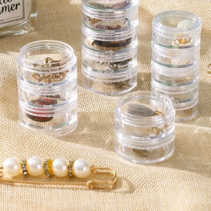Caja de Almacenamiento Giratoria para Joyas, Organizador de Escritorio Transparente, a Prueba de Polvo, para Mujer, 1 Unidad - Product Image 1